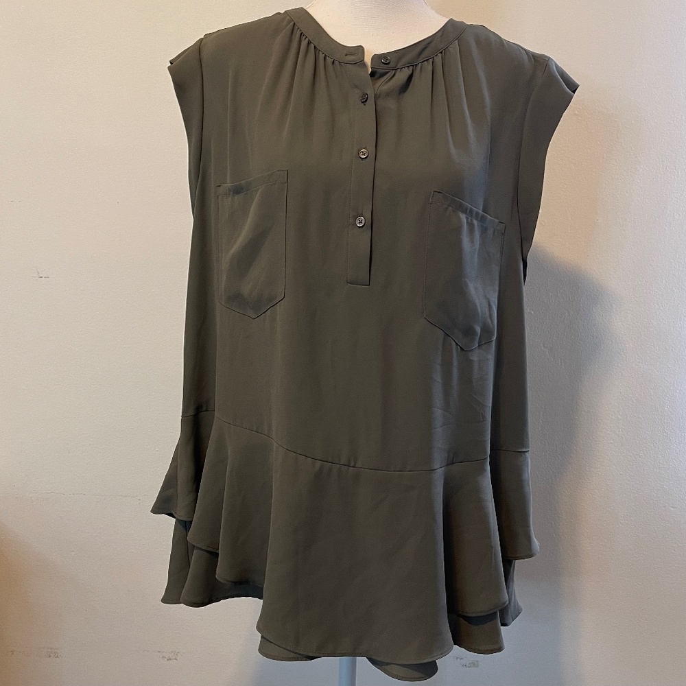 Victorian Style SIZE 2X Layered Peplum Plus Top ~ NWT